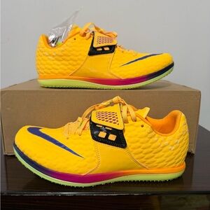 Nike High Jump Elite Track & Field Cleats Citron FZ9636-800 Men’s Size 7